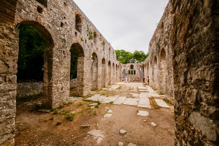Butrint Historical archeological park in Albaniaの写真素材
