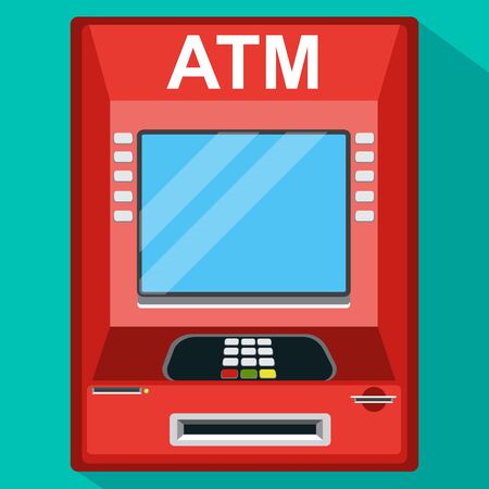 ATM teller machine.Vector illustration.	のイラスト素材