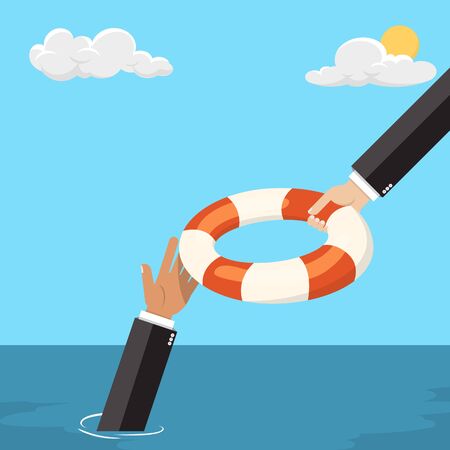 Helping Business to survive, the ocean - vector illustration	
のイラスト素材