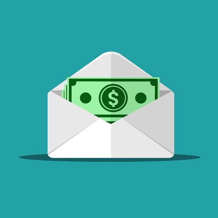 Money and envelope.のイラスト素材