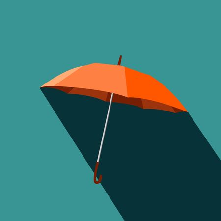 Umbrella icon ,orange - vector illustrationのイラスト素材