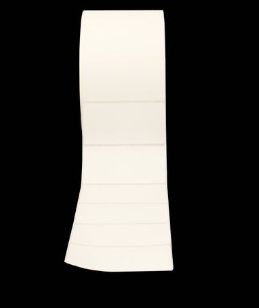 Large roll of white address labelsの写真素材