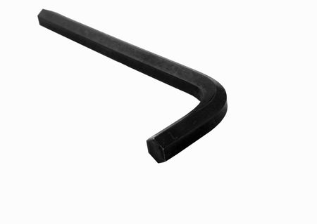 Close up of allen-wrench on isolated backgroundの写真素材