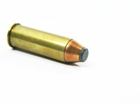 Bullet on white background with copy space