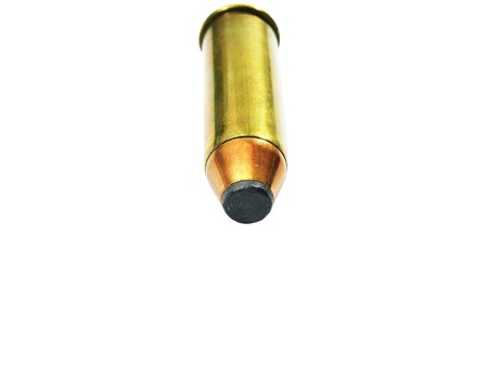 Bullet close up on a white background