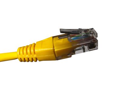 Computing - Yellow Network Patch Lead Isolated 
