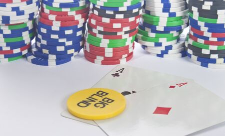 some pocket aces with the big blind button