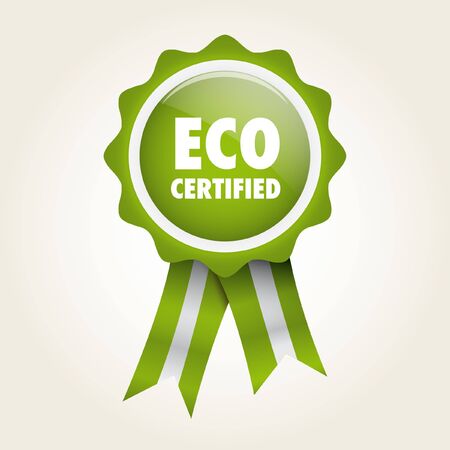 bio label green badge ecologicのイラスト素材