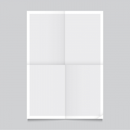 Poster template folded vector design  Easy to edit with your picture のイラスト素材