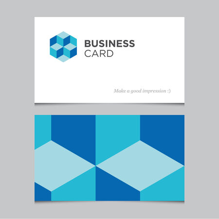 Business card templateのイラスト素材