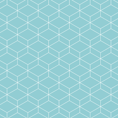 Cube pattern background. Vector background blue greenのイラスト素材