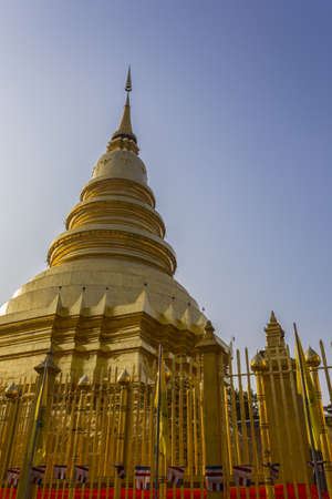 golden temple in thailandの写真素材