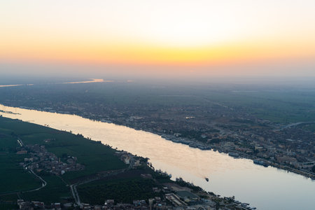 Hot Air Balloon. Luxor, Egyptの写真素材