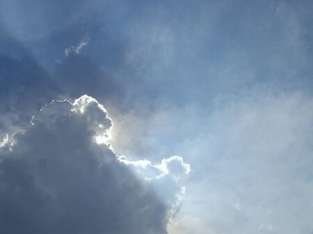 the sun and the skyの写真素材