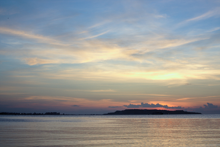 A beautiful sunsetの写真素材
