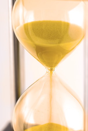 hourglass in close-up viewの写真素材