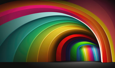 Colorful rainbow background. Vector illustration for your design. eps 10の素材