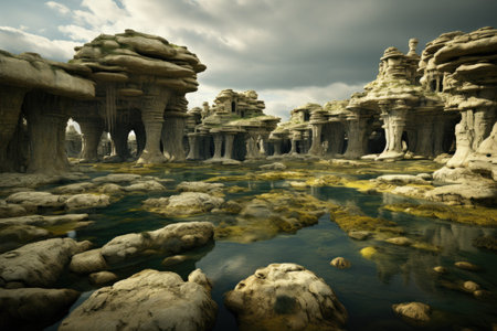 The Hoodoos of Arches National Park in Utah, USA.の素材