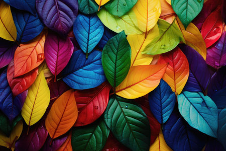 Colorful leaves background. Colorful leaves background. Colorful leaves backgroundの素材