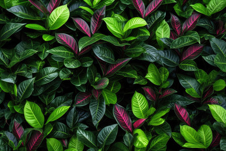 Beautiful green leaves background. Green leaves background. Green leaves background.の素材