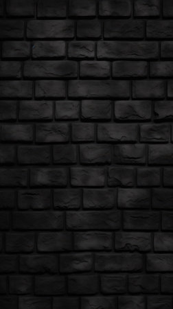 Black brick wall texture background. Black brick wall background. Black brick wall texture backgroundの素材