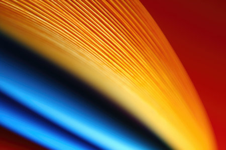 closeup of some colored paper layers in a lightbox like abstract backgroundの素材