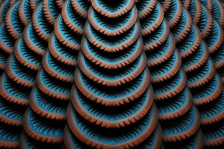 Abstract fractal. Fractal art background for creative design. Decoration for wallpaper, desktop, poster, cover booklet. Print for clothes, t-shirt. Creative illustration for designの素材