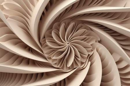 3d illustration of abstract geometric composition,digital art works. Abstract fractal.の素材