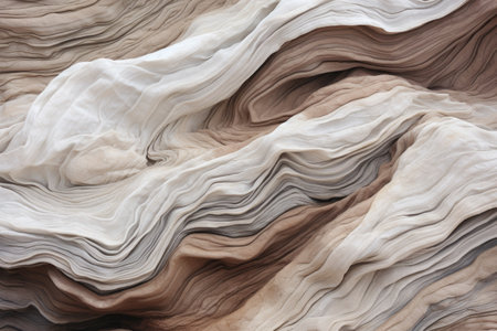The texture of sandstone. The formation of abstract sandstone layers in the desert.の素材