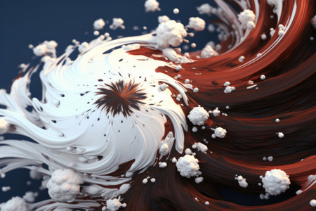 3d illustration of abstract geometric composition,digital artwork for creative graphic designの素材