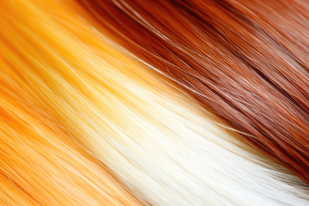 colorful hair texture as very nice natural background (close up)の素材