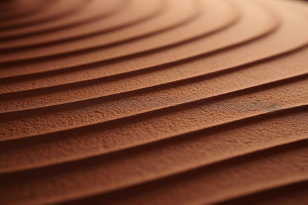 close up of terracotta tile texture background, shallow depth of fieldの素材