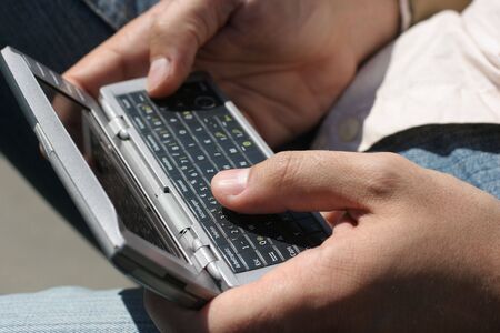 Massage for people from man handの写真素材