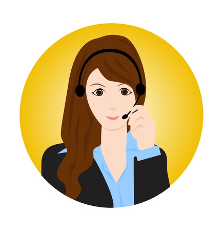 woman customer serviceのイラスト素材