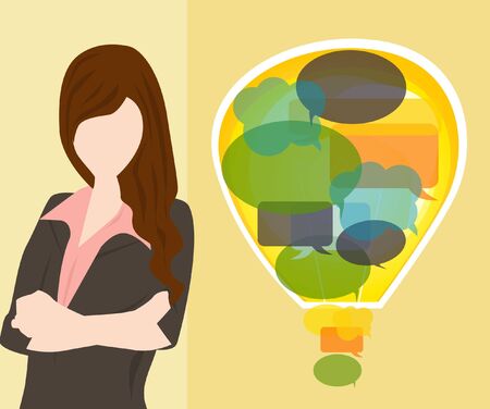 idea light bulb conceptのイラスト素材