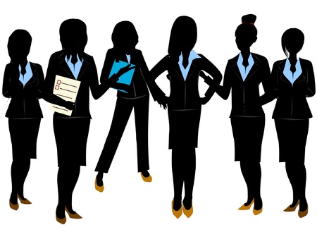 business woman teamのイラスト素材