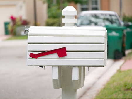 The neighbourhood mailboxの写真素材