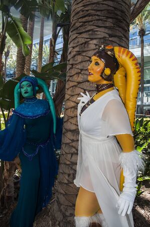 Two Cosplayers at Wonder Con 2017のeditorial素材