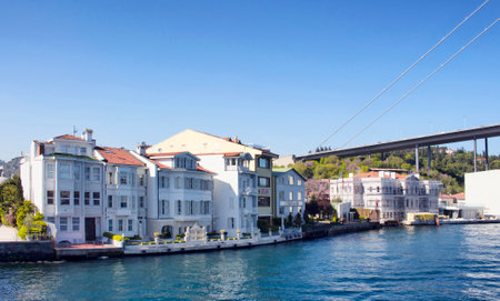 Expensive residential buildings in Kurucesme/Istanbulのeditorial素材