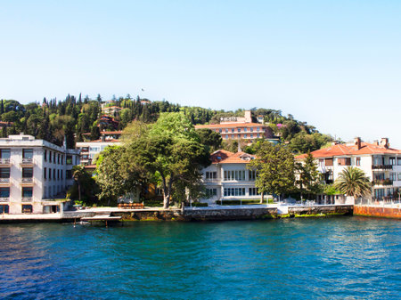 Expensive residential buildings in Kurucesme/Istanbulのeditorial素材