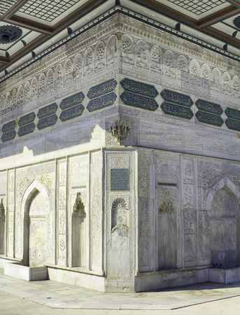 Architecture details of an old fountain in Tophane/Istanbulの写真素材