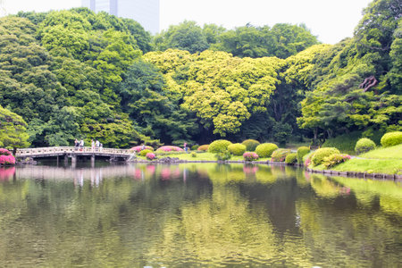 Tokyo, Japan - May 28, 2016 - People at Shinjuku gardenのeditorial素材