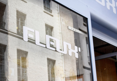 PARIS - JULY, 2016: Signage of famous design store in Le Marais area in Paris.のeditorial素材