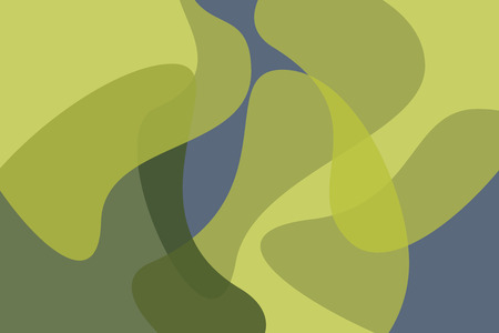 Abstract background pattern made with organic, geometric shapes in blue and green colors. Playful and modern vector art.のイラスト素材