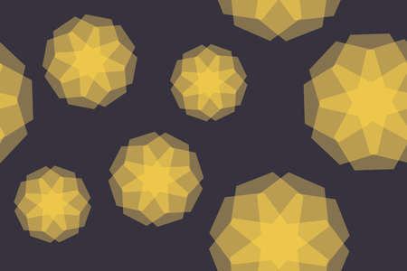 Seamless, abstract background pattern made with transparent geometric shapes in flower abstraction....