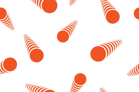 Seamless, abstract background pattern made with circles in motion / celebration abstraction. Modern,...