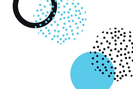 Abstract background made with simple geometric circle shapes. Modern, simple and playful vector art...