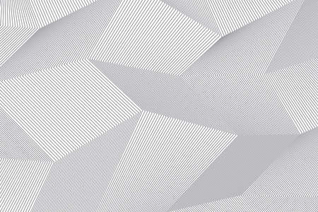 Abstract background pattern made with repeated lines forming geometric shapes in 3 dimensions. Simple, modern and architectural vector art.のイラスト素材