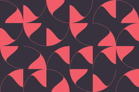 Abstract background pattern made with circular geometric shapes in flower abstraction. Elegant,...