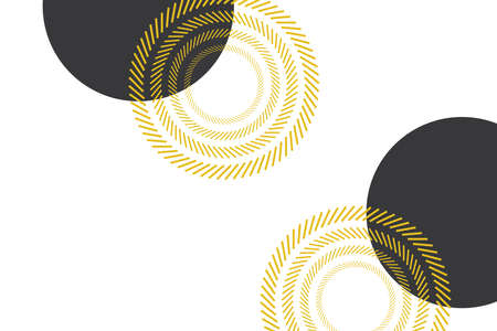Abstract, geometric background with circles made with short, inclined lines. Simple, modern and...